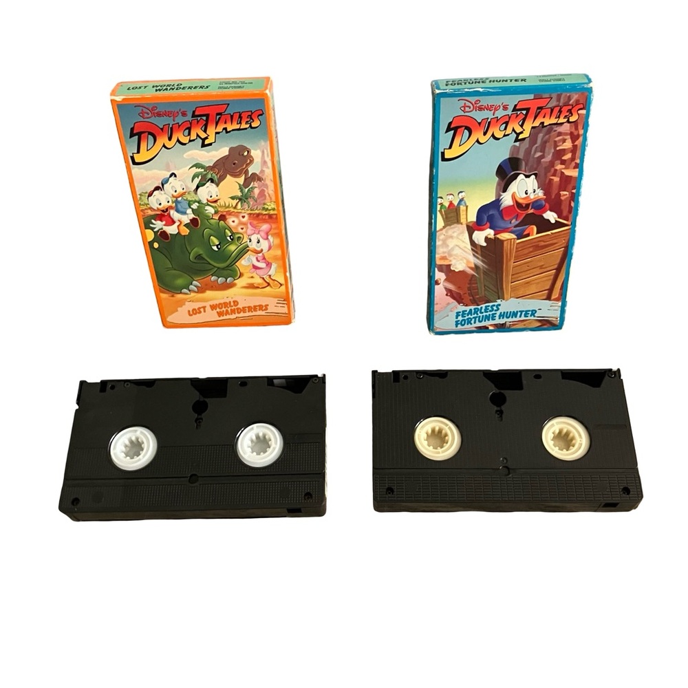 Disney DuckTales VHS Set with Blue, Yellow, Red, and Green Covers - Picture 10 of 10
